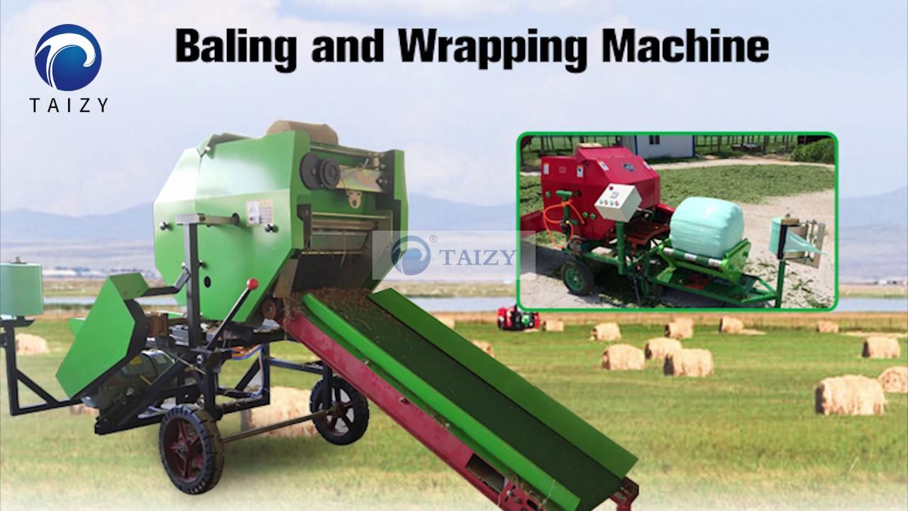 Baling and Wrapping Machine Baling Hay Silage Baler