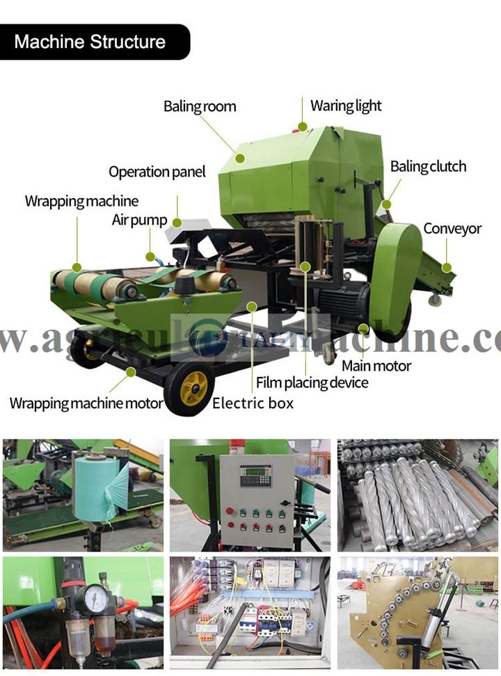 silage-baling machine