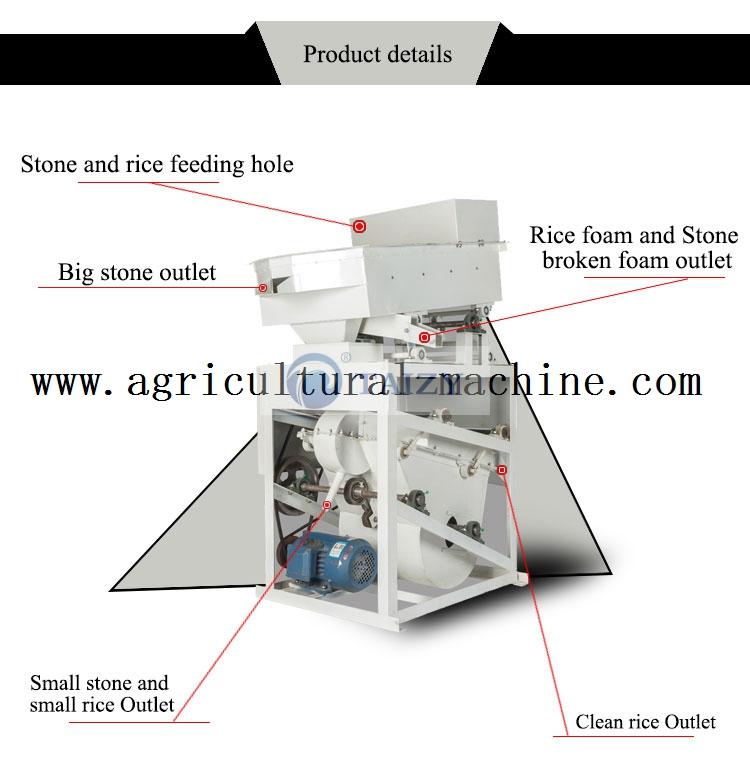 Wheat Rice Destoner Machine Stone Impurities Removing Machine