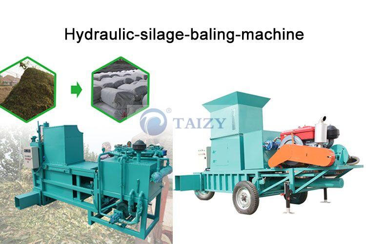 Hay bale machine / hydraulic silage baler / baling hay machine