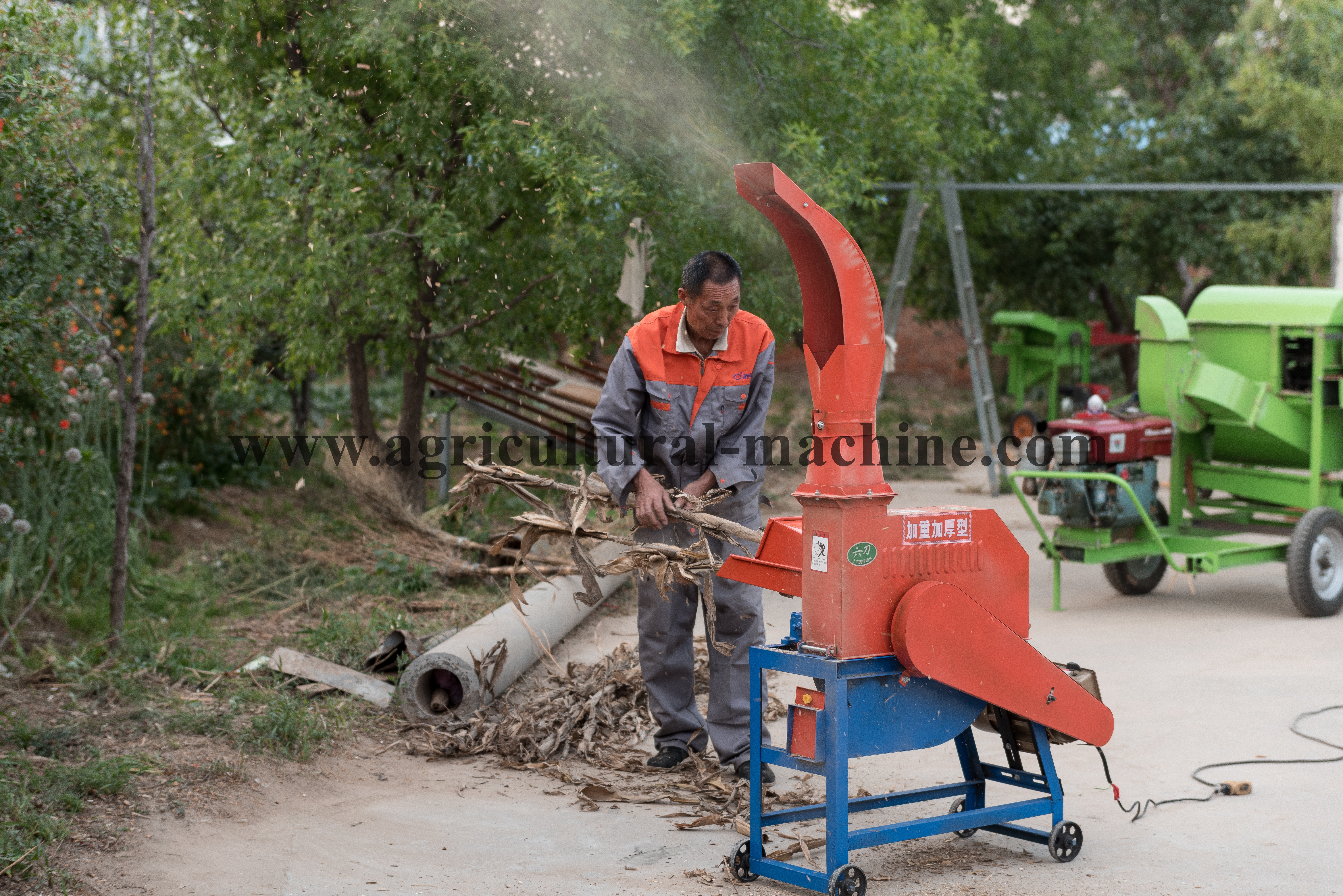 Animal Feed Cutting Grass Machine / Straw Cutter / Grass Cutter With Great Capacity 5 Chaff Cutting Machine
