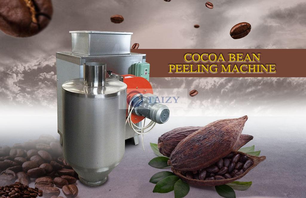 Machine à éplucher les fèves de cacao en acier inoxydable avec une longue durée de vie