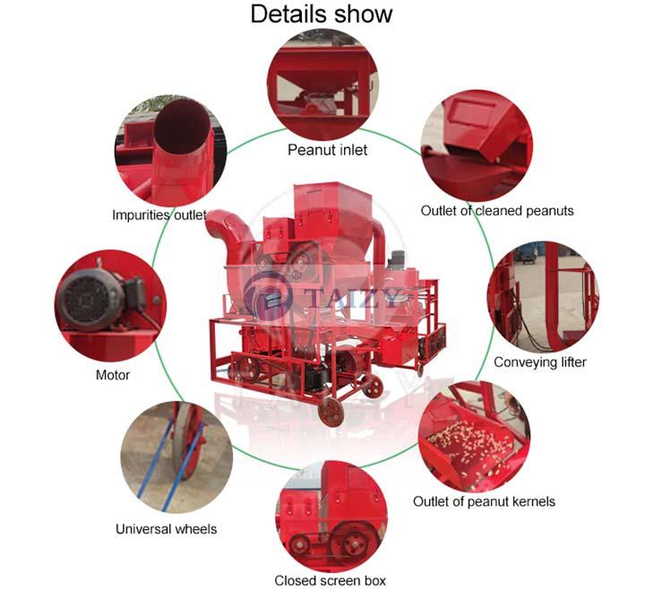 peanut shelling machine structure