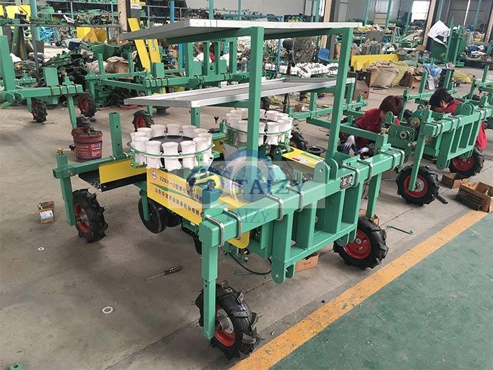 We Sold 10 Sets Vegetable Transplanting Machine To The United States 4 Vegetable Transplanter