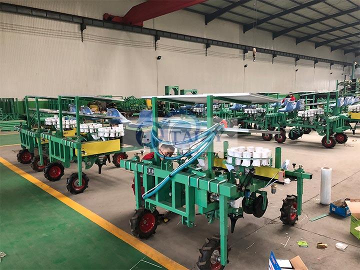 We Sold 10 Sets Vegetable Transplanting Machine To The United States 2 Seedling Transplanting Machine