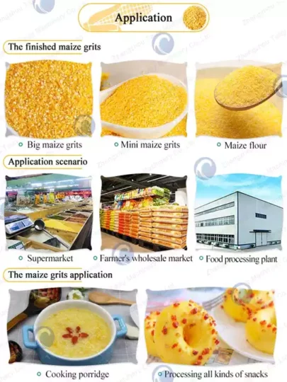 Kutengeneza Mahindi, Mashine ya Kusaga na Kusaga 2 Matumizi Ya Mashine Ya Kutengeneza Grits