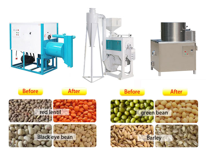 High capacity beans peeling peeler machine