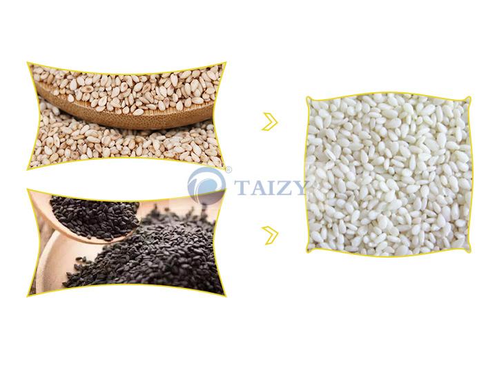 sesame peeling machine