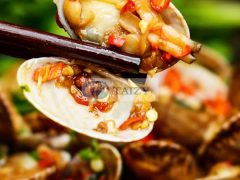 Leckeres Essen mit Knoblauch