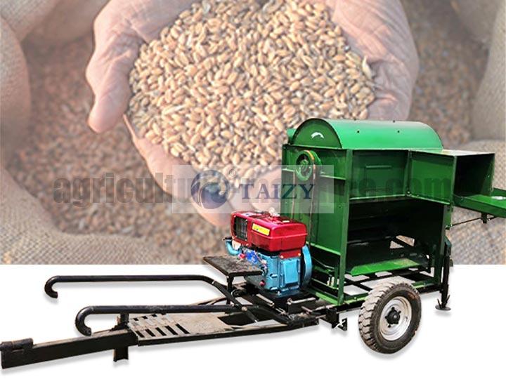 Thresher machine 5TD-125 for beans rice wheat corn sorghum