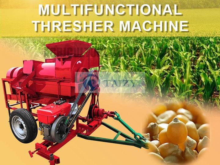 Trilladora multifuncional 5T-1000 para arroz maíz trigo sorgo