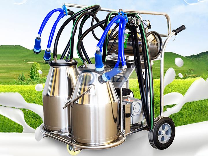 Cow Milking Machine Vacuum Pump Sheep Cow Milker Bucket Tank Barrel 250L/min 
