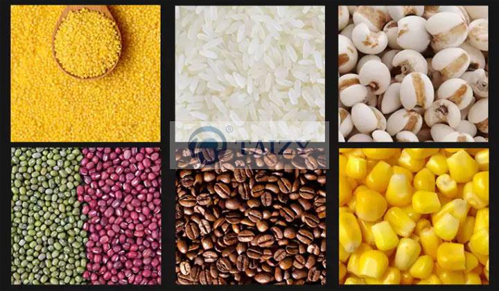 remove impurities in millet, wheat, rice, soybeans, mung beans,
