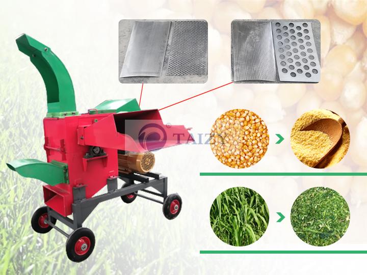 chaff cutter and grain crusher