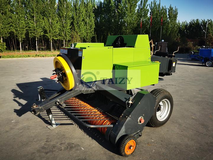 Automatic square straw picking and strapping machine