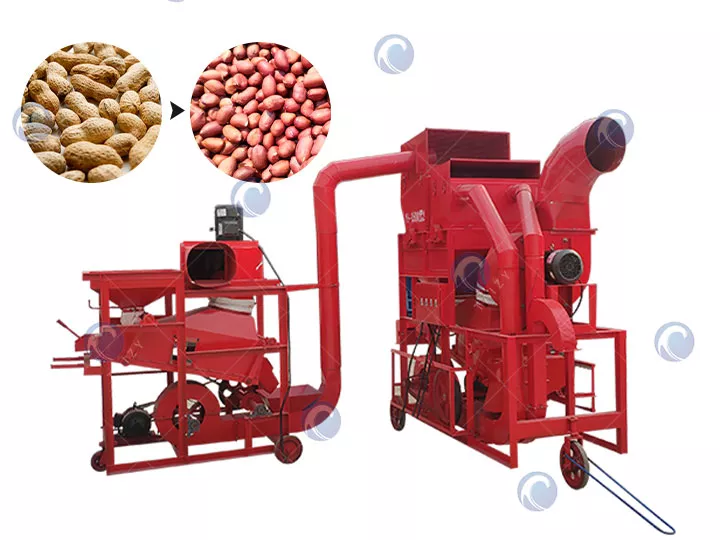 Máquina industrial combinada para descascar amendoim