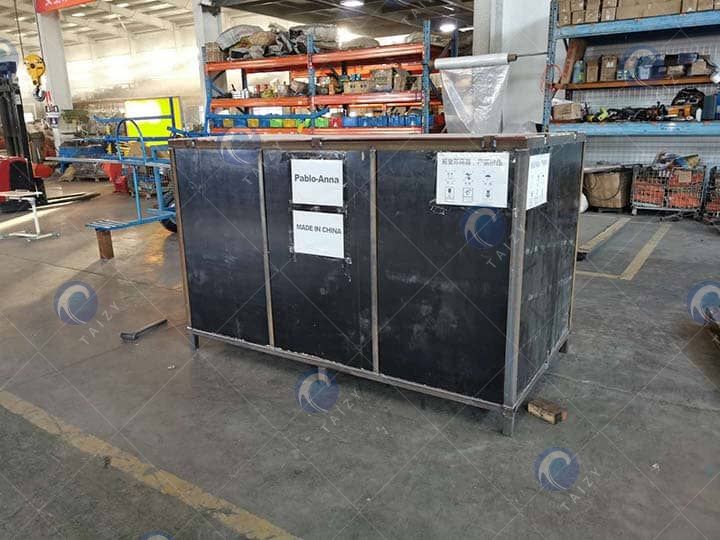 Embalaje de cajas de madera de la máquina 