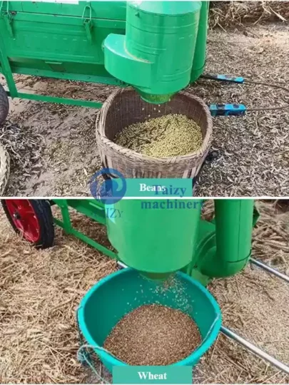 Trilladora de granos de arroz y trigo, trilladora de cultivos múltiples a la venta 4 Frijoles Y Trigo