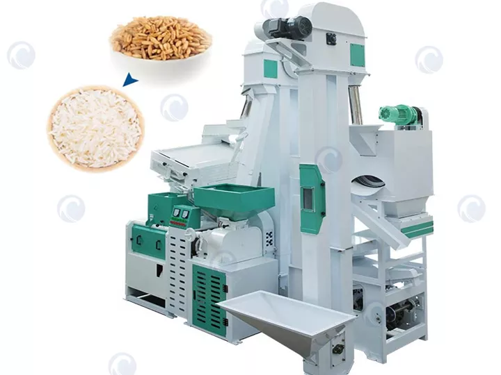 وحدة معالجة الأرز 20 طن/يوم لمصنع صنع الأرز الأبيض