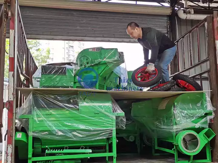 Trilladora de granos de arroz y trigo, trilladora de cultivos múltiples a la venta 11 Máquina trilladora de granos a la venta