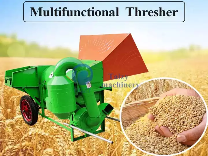 Trilladora de granos de arroz y trigo, trilladora de cultivos múltiples a la venta 1 Trilladora multifuncional a la venta