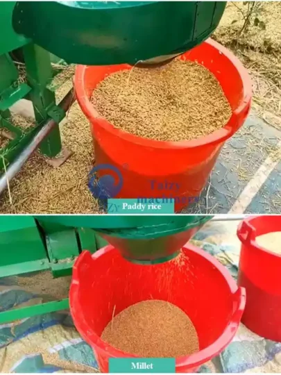Trilladora de granos de arroz y trigo, trilladora de cultivos múltiples a la venta 5 Arroz con cáscara y mijo