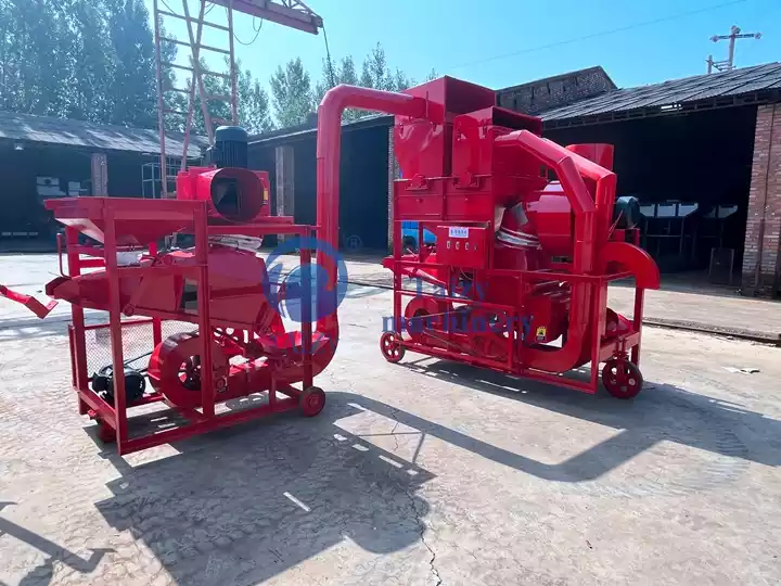 máy làm sạch và bóc vỏ đậu phộng