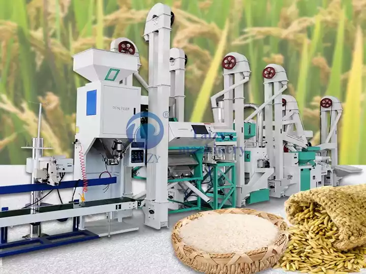 Linha de processamento de arroz para venda