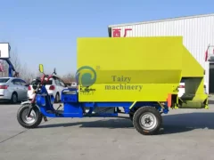 electric cattle feed spreader