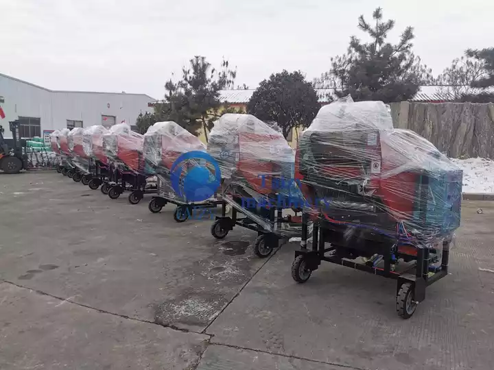 máquina comercial de ensilar e embrulhar