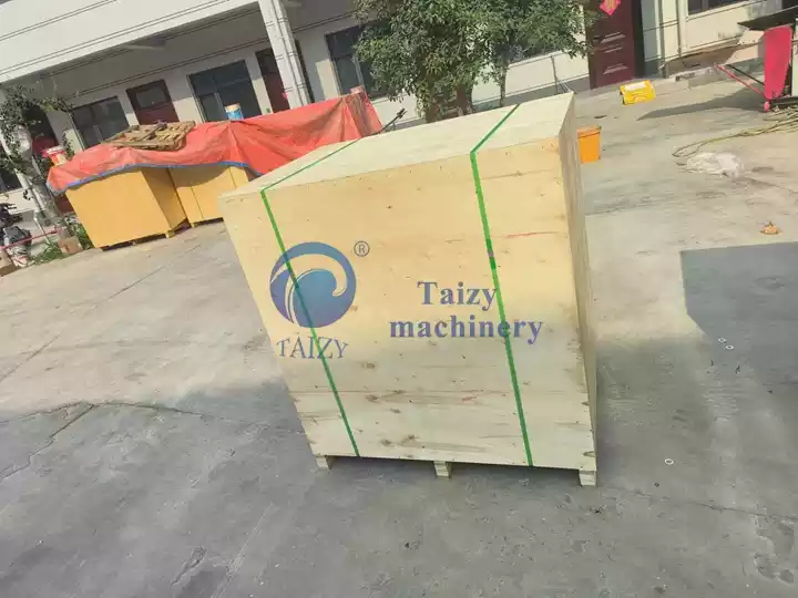 petite machine à battre expédiée au Mozambique