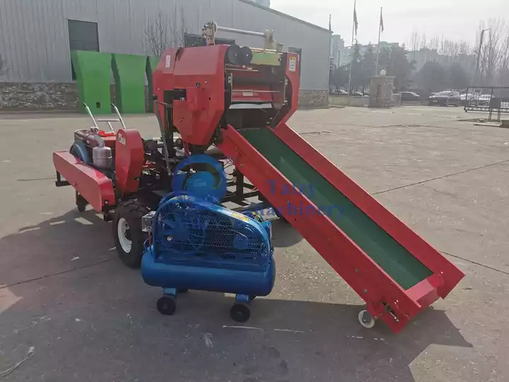 Machine à emballer les balles de ensilage