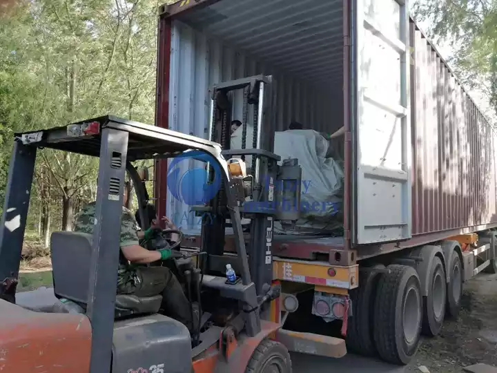 corn thresher machines transportation