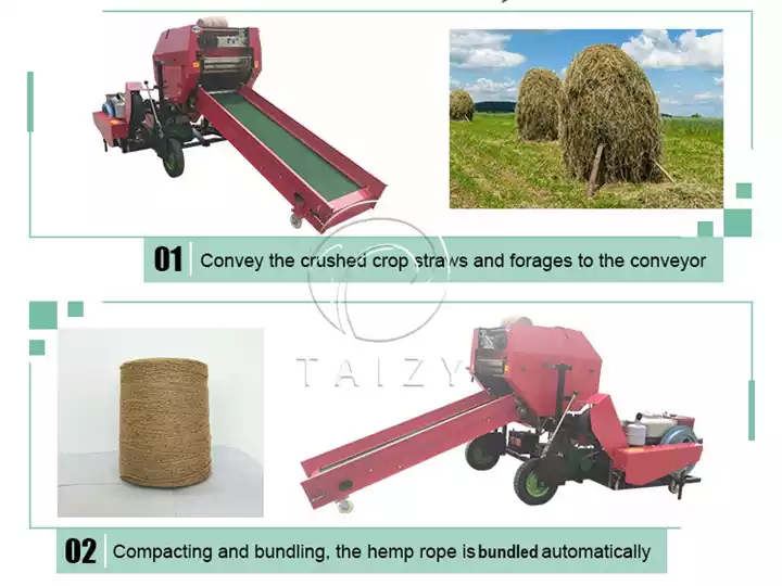mchakato wa baler ya silage