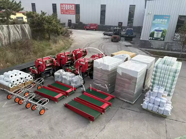 machines à emballer le fourrage pour la vente