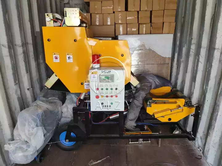 Napier grass baler wrappers loading site