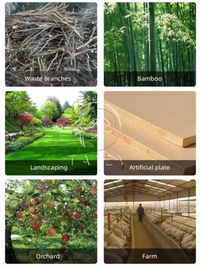 application scope of the branch chipper