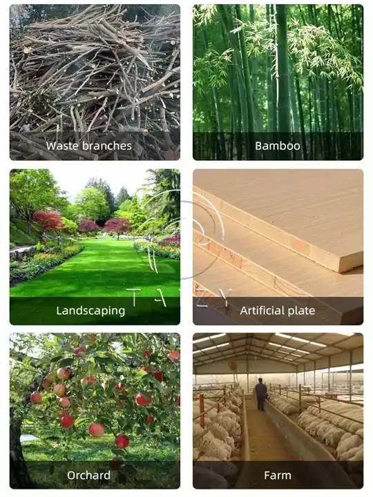 application scope of the branch chipper