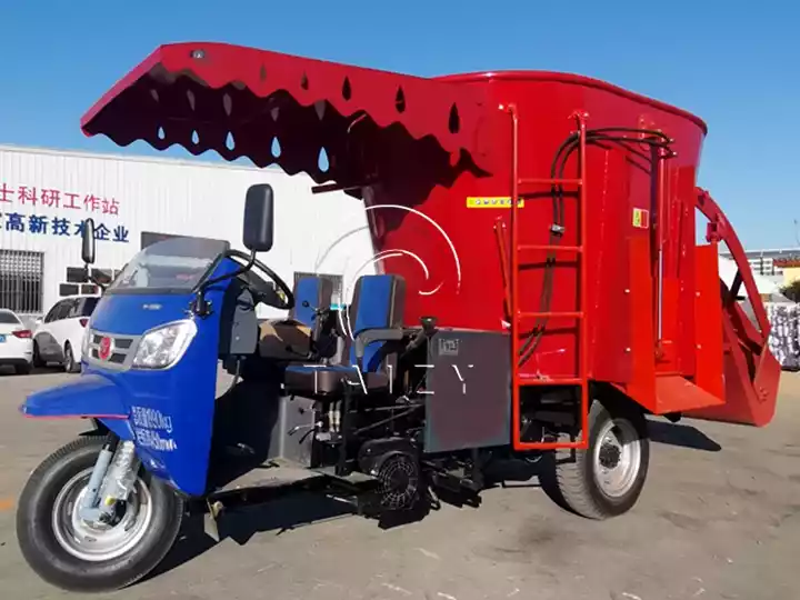 large capacity feed mixer spreader