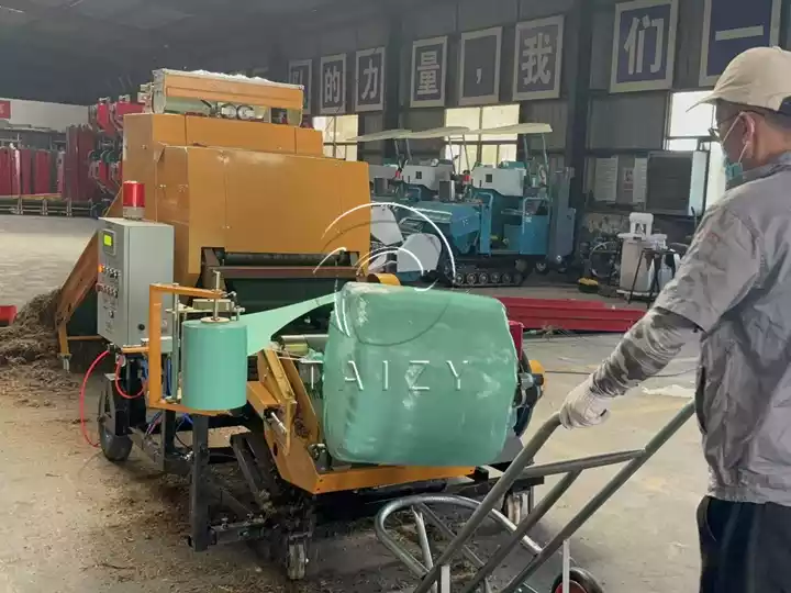 silage baler wrapper machine factory test
