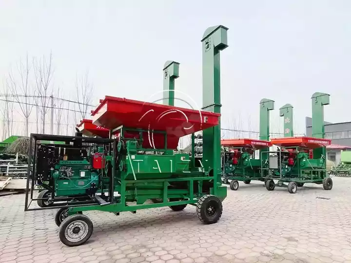 wet & dry corn thresher